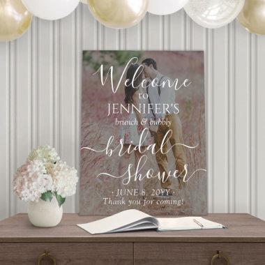 2 Sided Any Theme Bridal Shower Photo & White Text Foam Board