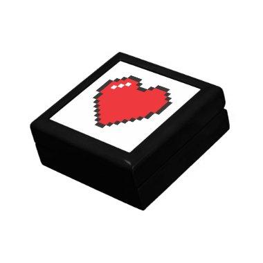8-bit heart geek nerd gift box