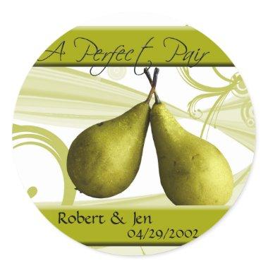 A Perfect Pair Bride and Groom Sticker