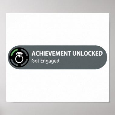 Achievement Unlocked - Got Engaged Poster