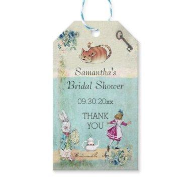 Alice in Wonderland Bridal Shower Thank You Gift Tags