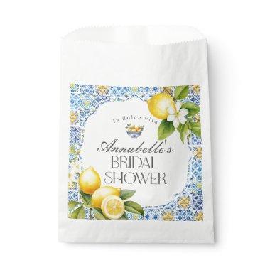 Amalfi Coast Tuscan Bridal Shower Dessert Favor Bag