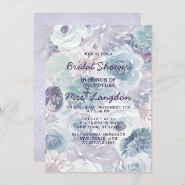Annabelle Vintage Floral Wedding Bridal Shower Invitations