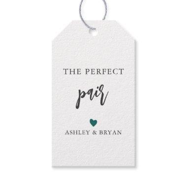 Any Color Heart The Perfect Pair Tag, Chopstick Gift Tags