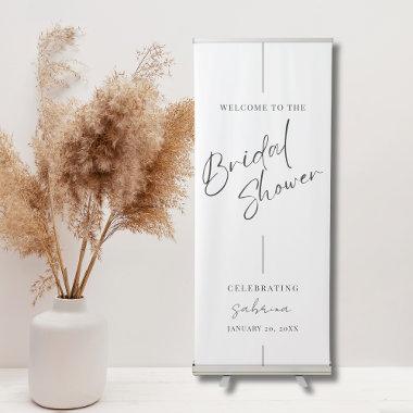 Any Theme Bridal Shower Welcome Modern Retractable Banner