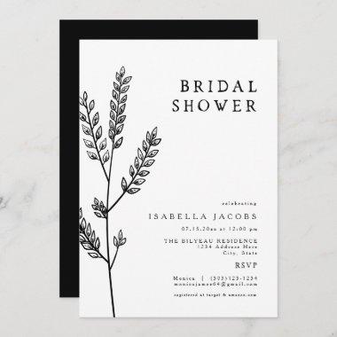 APOTHECARY Vintage Rustic Botanical Bridal Shower Invitations