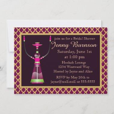 Arabian Nights Hookah Bridal Shower Invitations