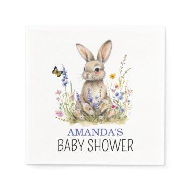 Baby Shower Some bunny wildflowers Napkins