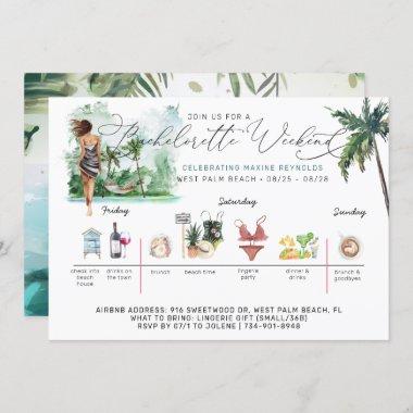 Bachelorette Weekend Itinerary | Palm Beach Invitations
