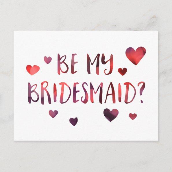 be my bridesmaid bokeh invitation postInvitations