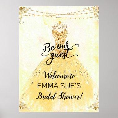 Be our Guest Princess Bridal Shower Welcome Sign