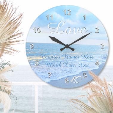 Beach Themed Bridal Shower Gifts, Beach Wall Clock