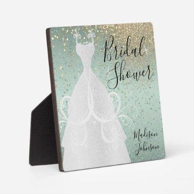 Beautiful Bridal Shower - Mint Green Plaque