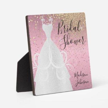 Beautiful Bridal Shower -Pretty Pink Plaque