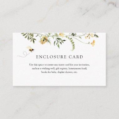 Bee and Yellow Wildflower Enclosure Invitations