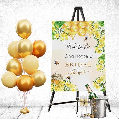 Bee Bridal Shower mom to bee yellow florals Foam Board