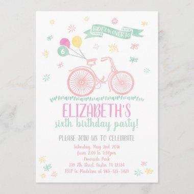 Bicycle Birthday Invitations, or Any Bike Event Invitations