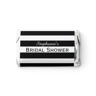 Black and White Striped Bridal Shower Hershey's Miniatures