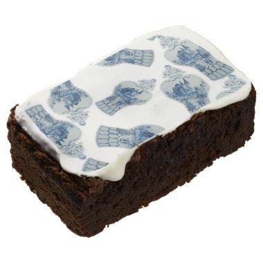 Blue and White Ginger Jar Brownie