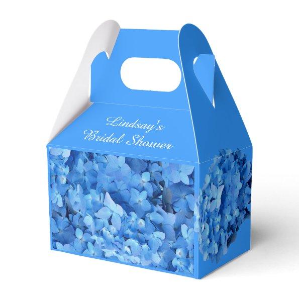 Blue Hydrangea Custom Bridal Shower Favor Box