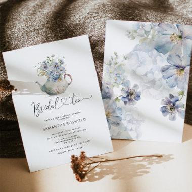 Blue Hydrangeas bridal tea bridal shower Invitations