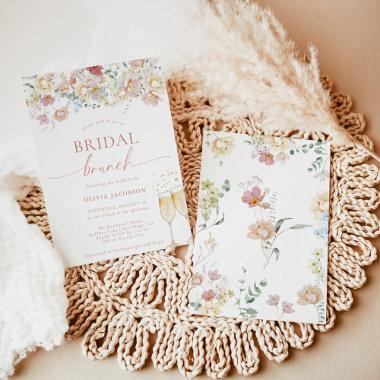Boho Modern Floral Bridal Shower | Bridal Brunch I Invitations