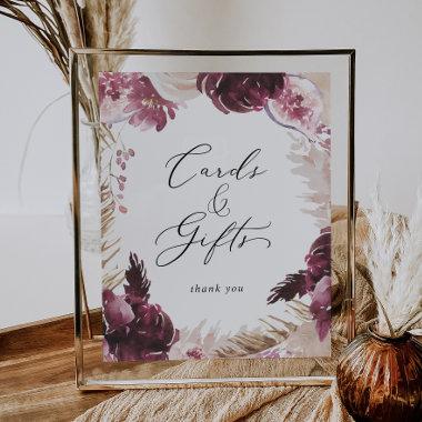 Boho Pampas Grass Invitations and Gifts Sign