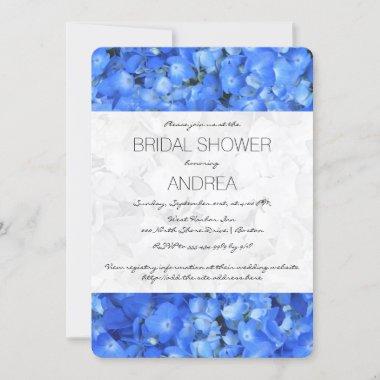 Botanical Blue Bridal Shower Invitations