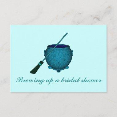 "Brewing Up a Bridal Shower" - Broom & Cauldron Invitations
