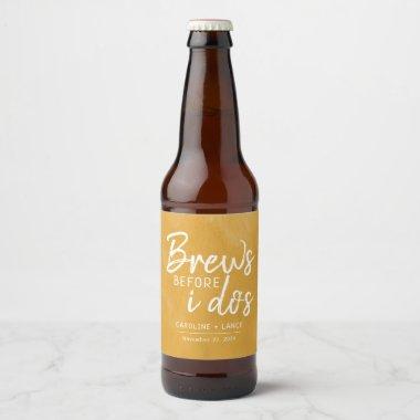 Brews Before I Do's Co-Ed Wedding Shower Beer Bottle Label