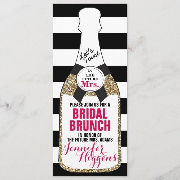 Bridal Brunch Bridal Shower Invitations Champagne