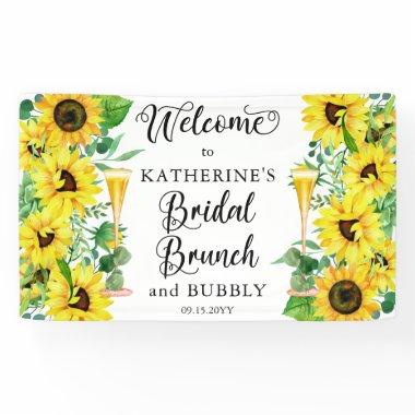 Bridal Brunch & Bubbly Shower Boho Sunflowers Bann Banner