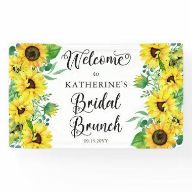 Bridal Brunch Shower Boho Sunflowers | Eucalyptus Banner