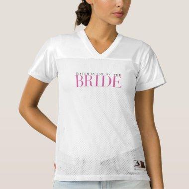Bridal Party Bride Modern Bachelorette Women's Football Jersey