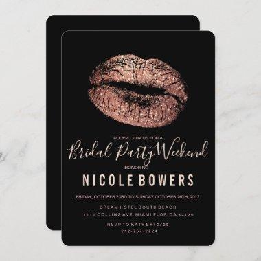 Bridal Party Weekend Itinerary Invitations