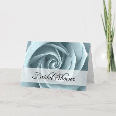 Bridal Shower : Blue Rose : Invitations
