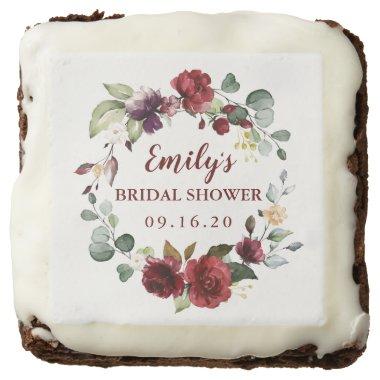 Bridal Shower Cookie Custom Wreath Gift Brownie