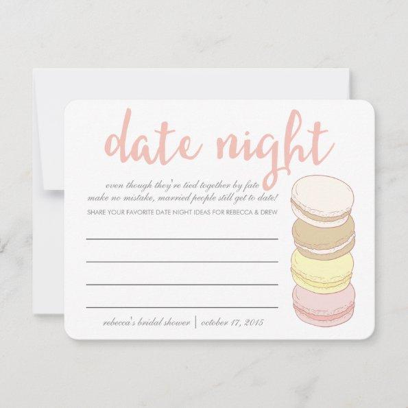 Bridal Shower Date Night Invitations | French Macarons