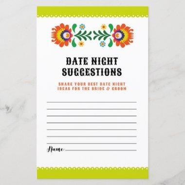 Bridal Shower Game Date Night Suggestions Fiesta