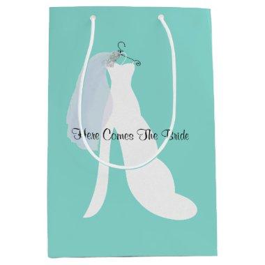 Bridal Shower Here Comes The Bride Party Medium Gift Bag
