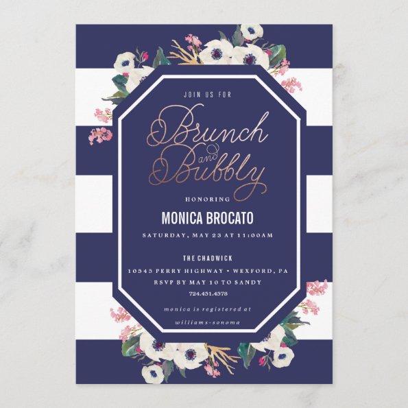 BRIDAL SHOWER Invitations - brunch and bubbly champ