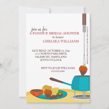Bridal Shower Invitations or Fondue Party