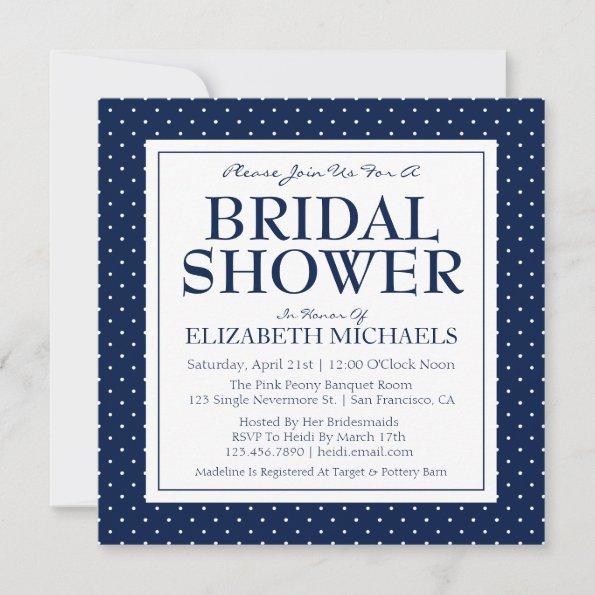 Bridal Shower Polka Dots Invitations