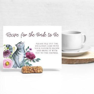 Bridal Shower Recipe Invitations Getting Meowied