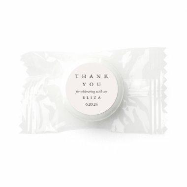Bridal Shower Taupe Personalized Thank You Life Saver® Mints