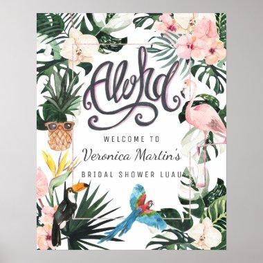 Bridal Shower Welcome Sign | Tropical Chic