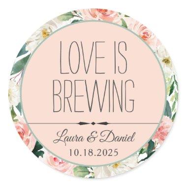 Bride and Groom Personalized Coffee Label