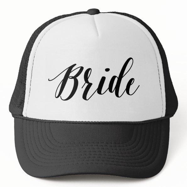 Bride Black Script Hat