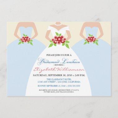 Bride & Bridesmaids Bridal Luncheon Invite (mist)