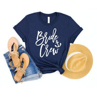 Bride Crew | Modern Bridesmaid Typography T-Shirt